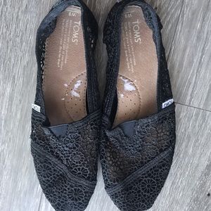 Toms Womens Crochet Alpargata Flat